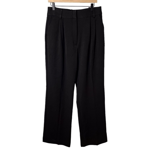 Favorite Daughter The Favorite Pant Black Size 12 High Waist Wide Leg FEWOPP8505 - Picture 2 of 10